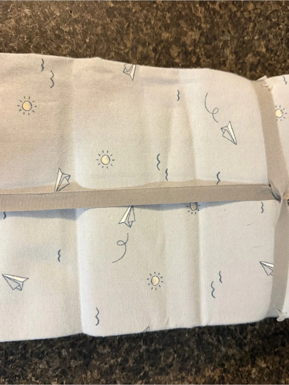 Carter's Baby Boys Blue and Cream 4-Pack Receiving Blankets